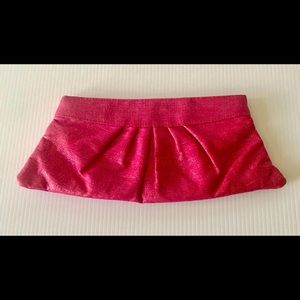 Lauren Merkin Metallic Pink Clutch